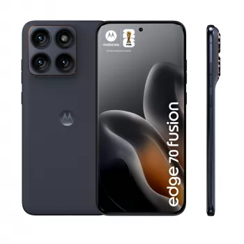 Viedtālrunis Motorola edge 70 fusion — 6,78 collu AMOLED, Snapdragon 7s Gen 3, 8 GB RAM, 256 GB, 5200 mAh, Dual SIM, Android 16 (melns)