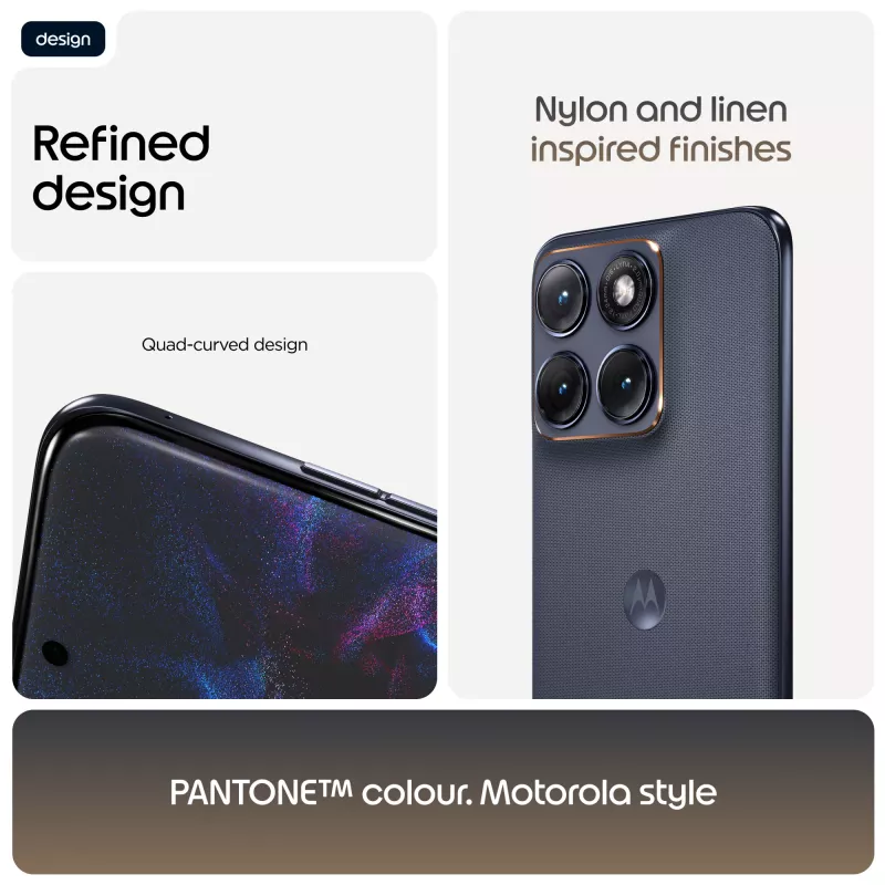 Viedtālrunis Motorola edge 70 fusion — 6,78 collu AMOLED, Snapdragon 7s Gen 3, 8 GB RAM, 256 GB, 5200 mAh, Dual SIM, Android 16 (melns)