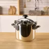 Nerūsējošā tērauda katls Taurus Classic Moments 6 L — piemērots indukcijas, gāzes un keramikas plītīm, ar vāku un vēsi pieskārienam rokturiem