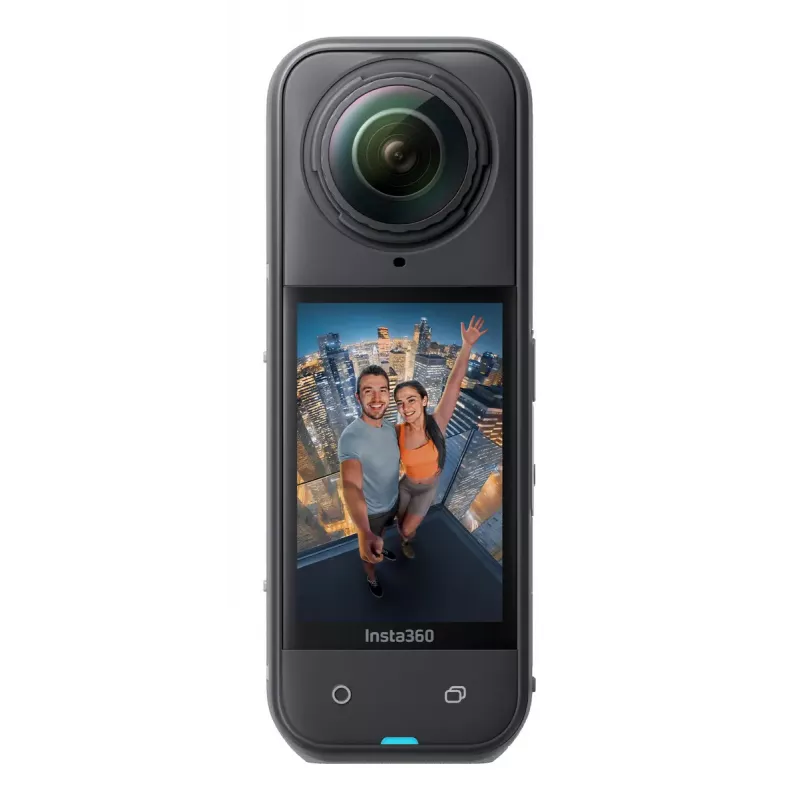 Action sports camera Insta360 X5 — 72 MP, 8K Ultra HD (7680×3840), 120 fps, waterproof 15 m, 2400 mAh
