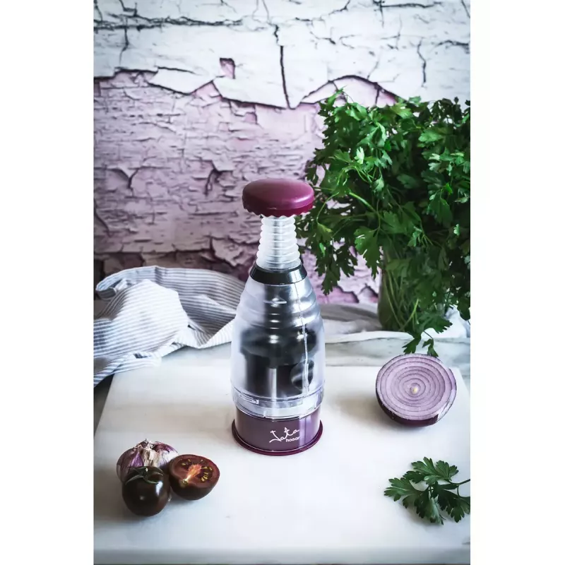Manuālais virtuves smalcinātājs JATA AC54 Bordeaux caurspīdīgs