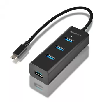 Axagon HUE-S2C interfeisa centrmezgls USB 3.2 Gen 1 (3.1 Gen 1) Type-A 5000 Mbit/s, melns