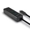 Axagon HUE-S2C interfeisa centrmezgls USB 3.2 Gen 1 (3.1 Gen 1) Type-A 5000 Mbit/s, melns