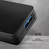 Axagon SuperSpeed USB plāns centrmezgls, USB 3.2 Gen 1 (3.1 Gen 1) Type-A, USB 3.2 Gen 1 (3.1 Gen 1) Type-A, 5000 Mbit/s, melns, plastmasa, 0,14 m