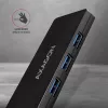 Axagon SuperSpeed USB plāns centrmezgls, USB 3.2 Gen 1 (3.1 Gen 1) Type-A, USB 3.2 Gen 1 (3.1 Gen 1) Type-A, 5000 Mbit/s, melns, plastmasa, 0,14 m