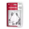 Axagon datu un uzlādes USB 2.0 kabelis, garums 1,1 m, 3A, melns, spirālveida. USB kabelis USB A USB C