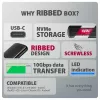 AXAGON EEM2-SC ārējais USB-C 10Gbps bezskrūvju metāla M.2 NVMe SSD korpuss, vienas vietas, pelēks