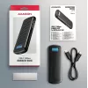 AXAGON EEM2-SC ārējais USB-C 10Gbps bezskrūvju metāla M.2 NVMe SSD korpuss, vienas vietas, pelēks