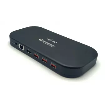 i-tec Thunderbolt 3/USB-C Dual 4K dokstacija + USB-C uz DisplayPort kabelis (1,5 m) + strāvas padeve 60W