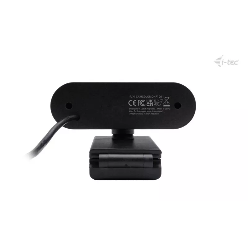 ITEC SOLOMON 100 1080p tīmekļa kamera, 2 MP, Full HD 1920×1080, USB, klipša stiprinājums, melna