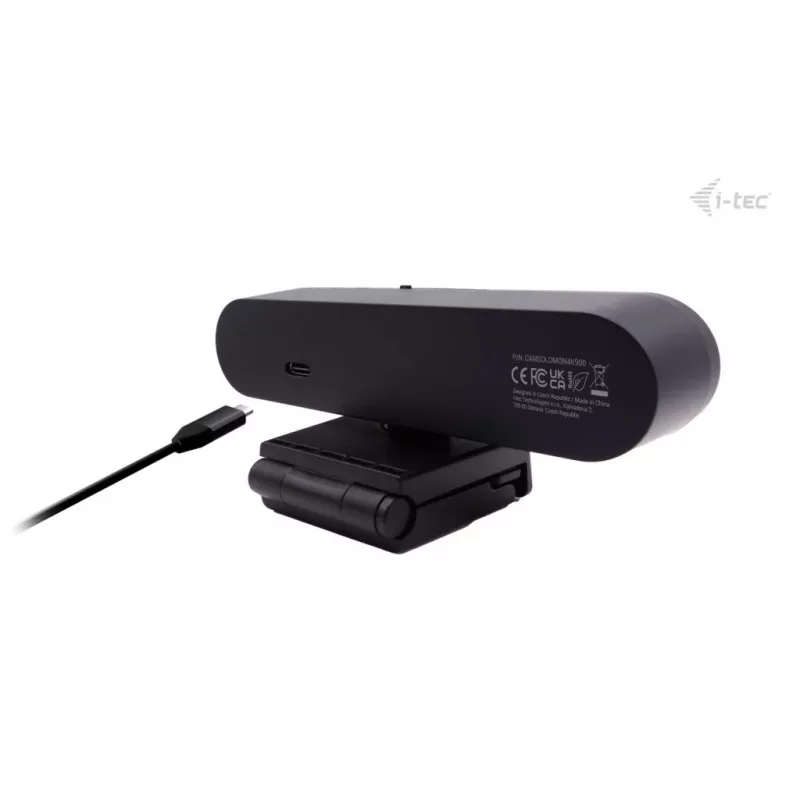 ITEC SOLOMON PRO 900 4K tīmekļa kamera, 3840×2160, 8,29 MP, USB, spailes stiprinājums, melna