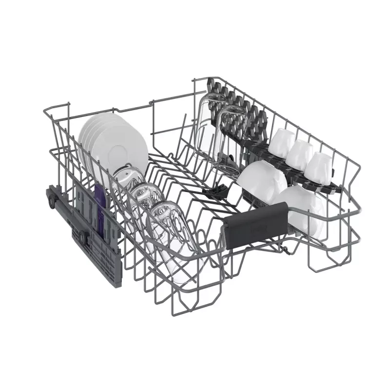 Trauku mazgājamā mašīna BEKO DIS46120 pilnībā iebūvējama šaura 45 cm, 11 galda klājumu, balta, 46 dB, E enerģijas klase