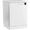 Brīvi stāvoša trauku mazgājamā mašīna BEKO DVN05320W — pilna izmēra 60 cm, 13 galda piederumu komplekti, 49 dB, 5 programmas, E klase