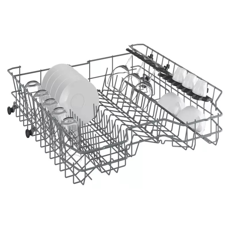 Brīvi stāvoša trauku mazgājamā mašīna BEKO DVN05320W — pilna izmēra 60 cm, 13 galda piederumu komplekti, 49 dB, 5 programmas, E klase