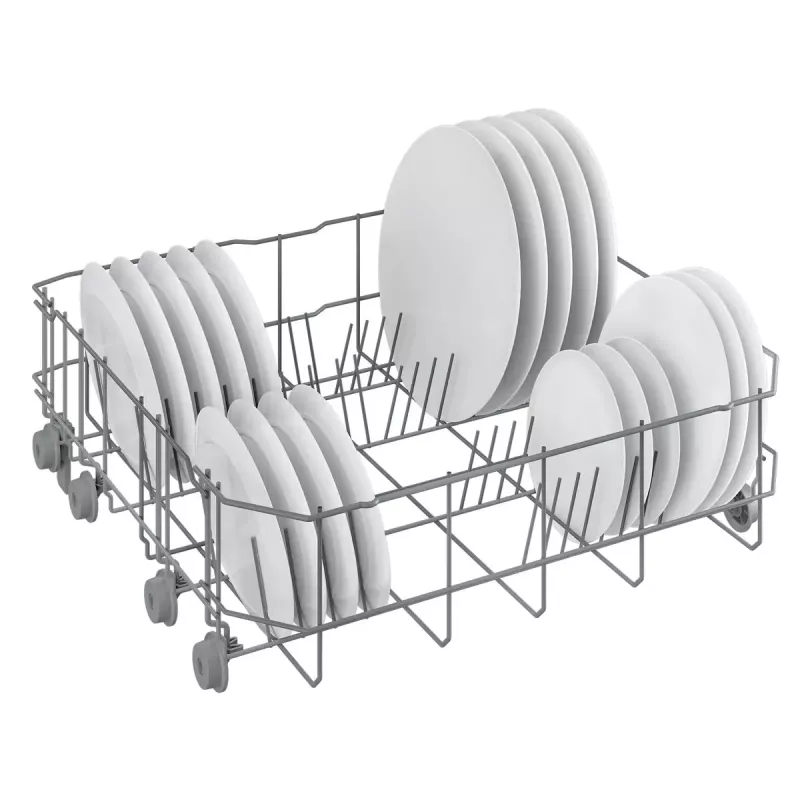 Brīvi stāvoša trauku mazgājamā mašīna BEKO DVN05320W — pilna izmēra 60 cm, 13 galda piederumu komplekti, 49 dB, 5 programmas, E klase