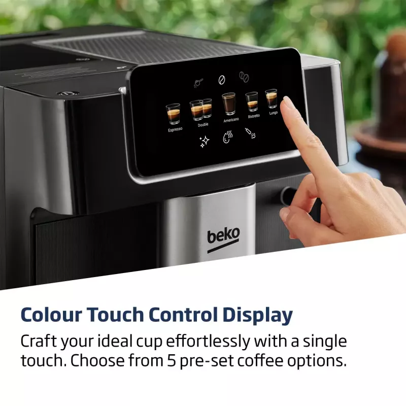 Beko CEG7302B CaffeExperto automātiskais espresso automāts ar tvaika uzgali