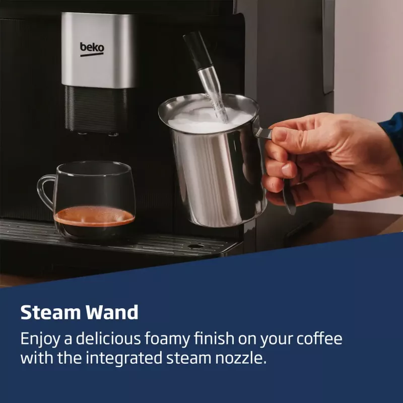 Beko CEG7302B CaffeExperto automātiskais espresso automāts ar tvaika uzgali