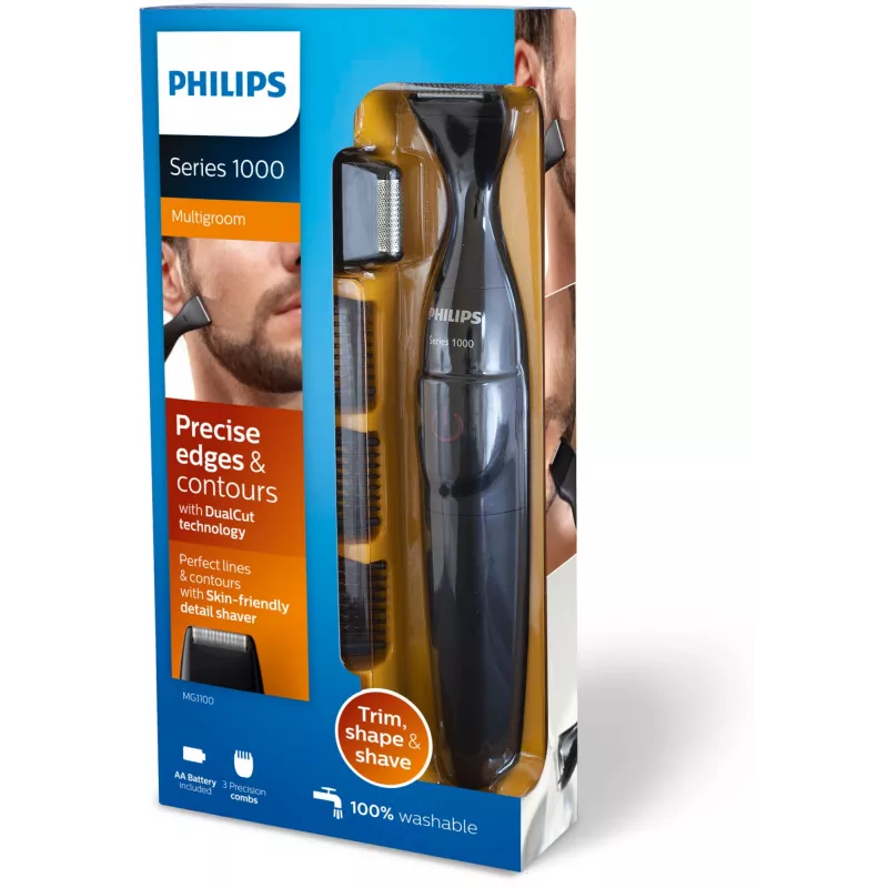 Philips MULTIGROOM Series 1000 īpaši precīzs bārdas veidotājs MG1100/16