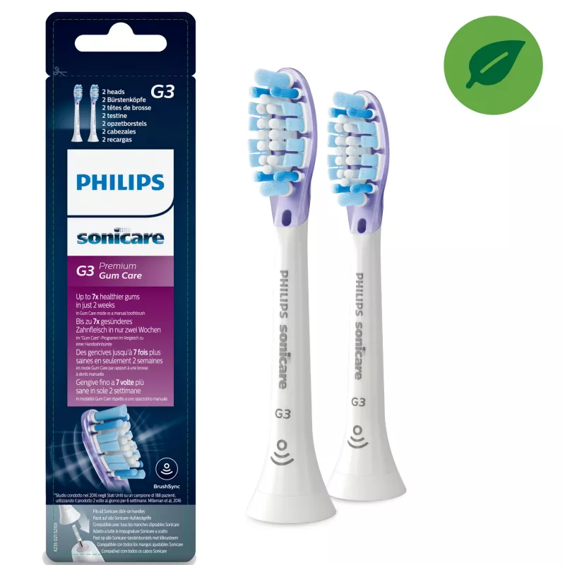 Philips Sonicare G3 Premium Gum Care HX9052/17 2 maināmas skaņas zobu birstes galviņas