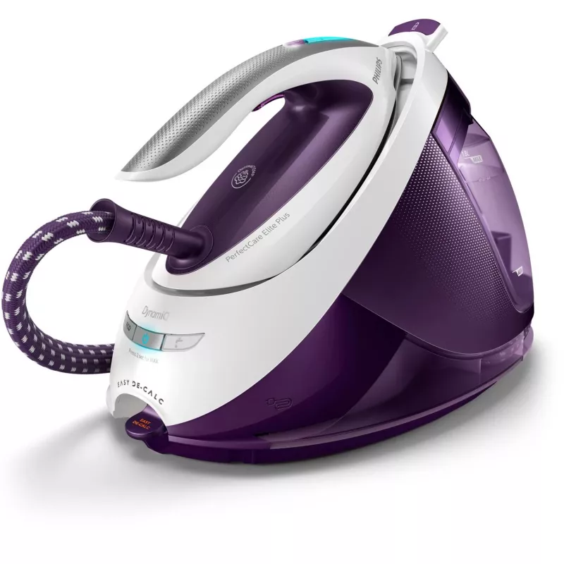 Tvaika gludināšanas stacija Philips GC9660/30 — 1,8 L ūdens tvertne, 7,5 bāru spiediens, 520 g/min tvaika pastiprinājums, T-ionicGlide zole