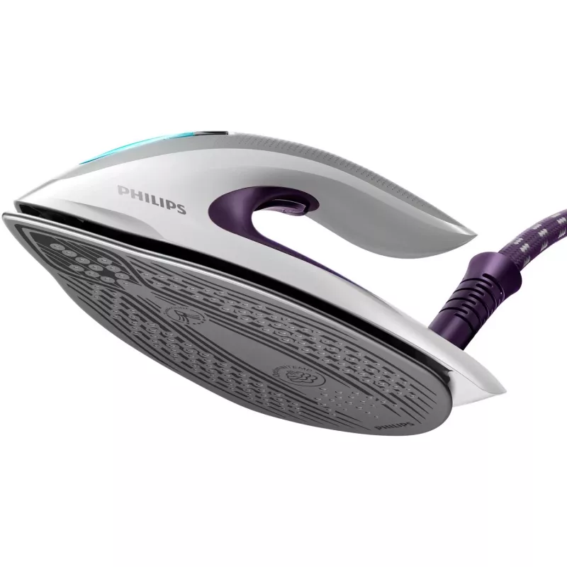 Tvaika gludināšanas stacija Philips GC9660/30 — 1,8 L ūdens tvertne, 7,5 bāru spiediens, 520 g/min tvaika pastiprinājums, T-ionicGlide zole