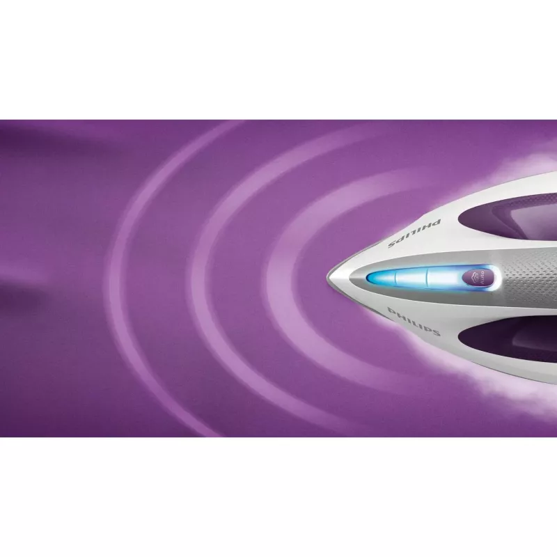 Tvaika gludināšanas stacija Philips GC9660/30 — 1,8 L ūdens tvertne, 7,5 bāru spiediens, 520 g/min tvaika pastiprinājums, T-ionicGlide zole