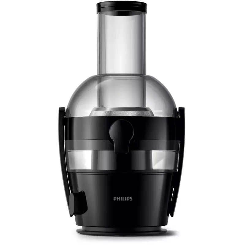 Lēnās sulu spiedes Philips Viva Collection HR1856, 800 W, melna, LED displejs, sulas trauks