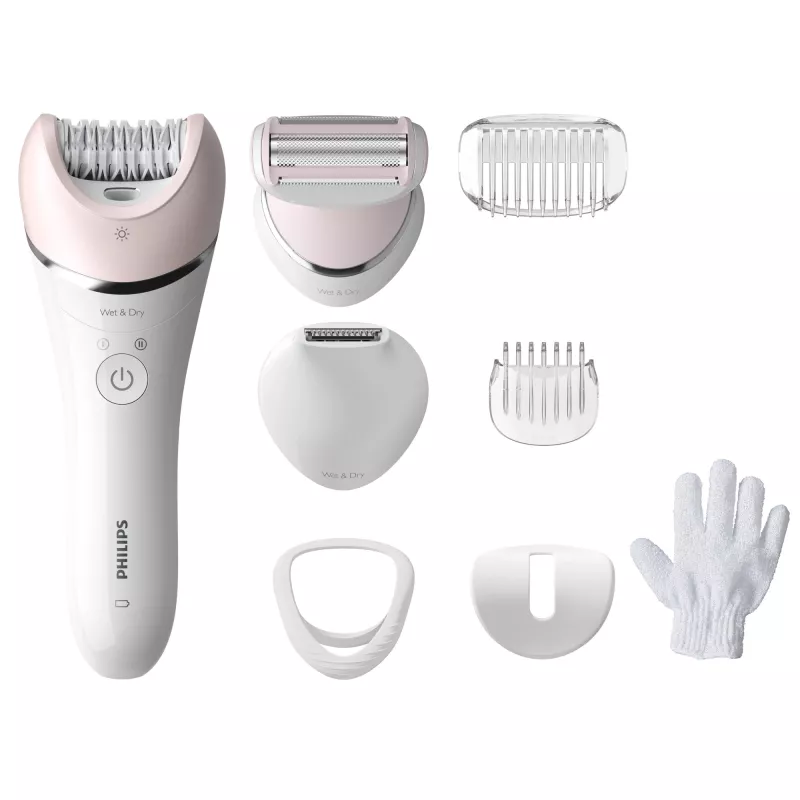 Philips Epilator Series 8000 BRE721/00 Mitrā un Sausā epilators