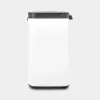 Brabantia Bo atkritumu tvertne 4 L taisnstūrveida tērauds melns balts
