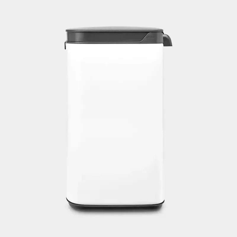 Brabantia Bo atkritumu tvertne 4 L taisnstūrveida tērauds melns balts