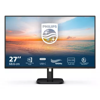 Philips 1000 sērija 27E1N1300A/00 datora monitors 68,6 cm (27 collas) 1920 x 1080 pikseļi Full HD LCD melns