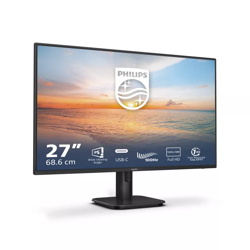 Philips 1000 sērija 27E1N1300A/00 datora monitors 68,6 cm (27 collas) 1920 x 1080 pikseļi Full HD LCD melns