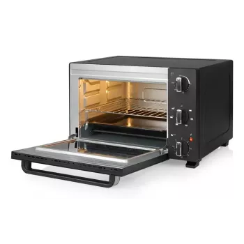 Galda elektriskā cepeškrāsns Tristar OV-3627 — 27 L, 1500 W, melna, grozāmās vadības ierīces