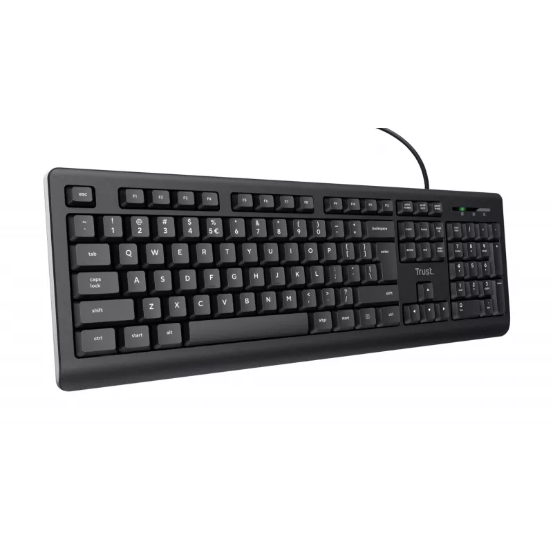 Trust TK-150 klaviatūra Universāla USB QWERTY Melna
