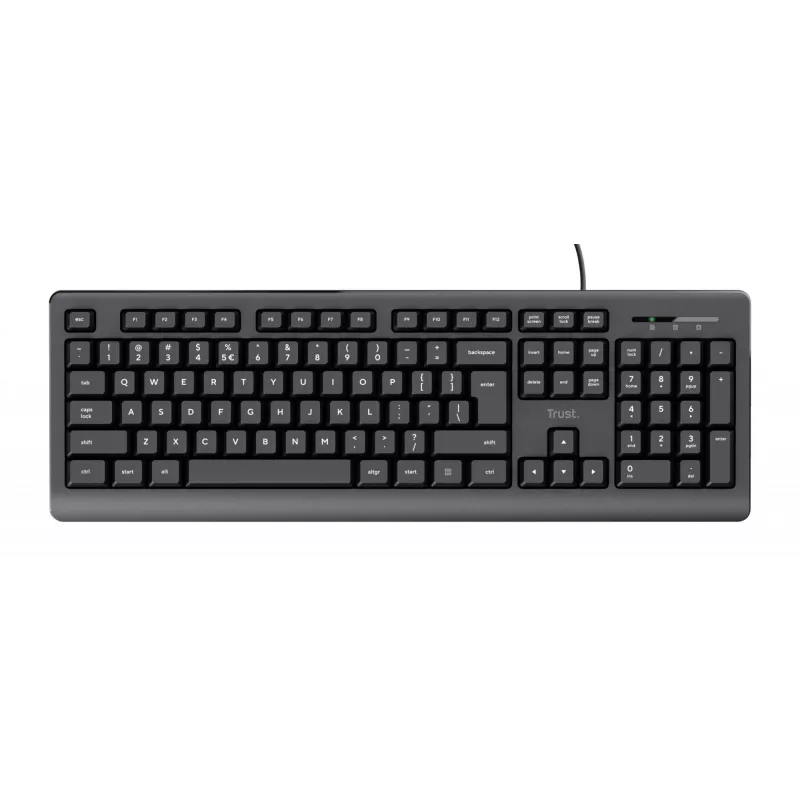 Trust TK-150 klaviatūra Universāla USB QWERTY Melna