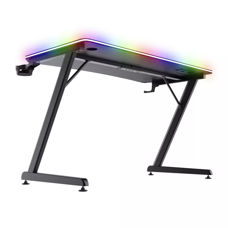 Galds Trust GXT 710 Luminus Pro Melns Taisnstūra ABS/PC 1200x600x740mm