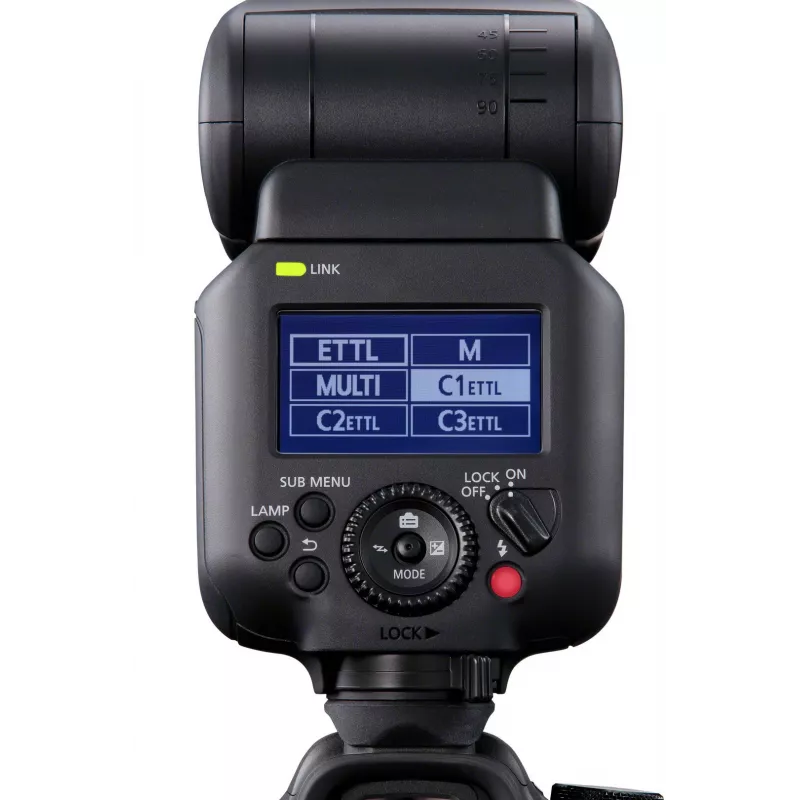Zibspuldze, Canon Speedlite EL-5 — vergu zibspuldze, Li‑Ion LP‑EL akumulators, 491 g, melna