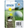 Epson Golf ball Singlepack dzeltena 34XL DURABrite Ultra tinte, augsta (XL) ietilpība, dzeltena, pigmenta tinte, 10,8 ml, 1 gab., 950 lapas