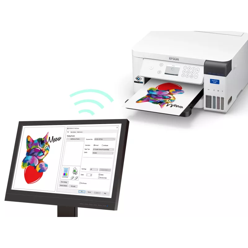 Epson SureColor SC‑F100 lielformāta printeris Wi-Fi tintes krāsains 600 x 1200 DPI A4 (210 x 297 mm) Ethernet LAN