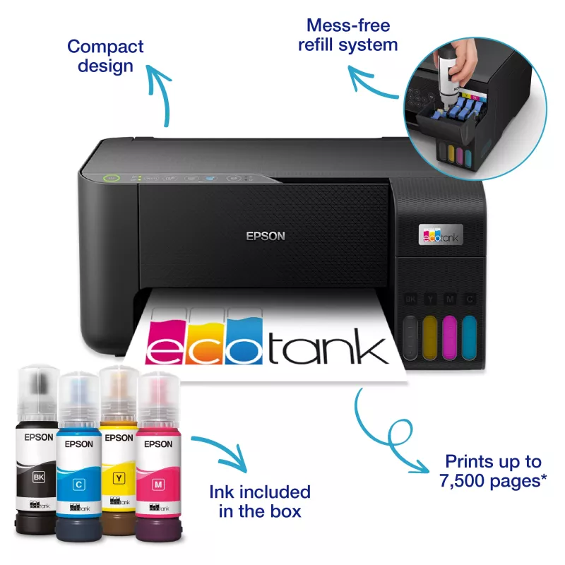 Epson EcoTank ET-2865 tintes printeris A4 5760 x 1440 DPI Wi-Fi