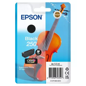 Epson 250 Violin Claria Photo HD tintes kasete 1 gab. Oriģinālā melnā