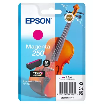 tintes kasetne Epson 250 Claria Photo HD fuksīna – Oriģināls, 4.8 ml, viena paka