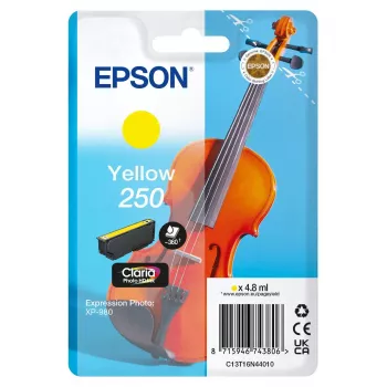 Epson 250 Violin Claria Photo HD tintes kasetne 1 gab. Oriģināla Dzeltena