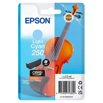 Tintes kasetne Epson 250 Claria Photo HD Light ciāna oriģināla 5.3 ml viena iepakojumā