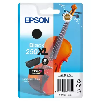 Epson 250XLViolin Claria Photo HD oriģināla augstas (XL) ražības melna tintes kasetne, 1 gab., 10.2 ml
