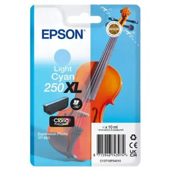 Epson Violin Claria Photo HD oriģināla augstas (XL) ražības gaiši ciāna tintes kasetne, 1 gab., 10 ml