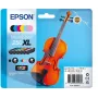Epson 250XL Violin Claria Photo HD tintes kasetne 6 gab. Oriģināls Augstas (XL) ietilpības Melns, Ciāna, Gaiši ciāna, Gaiši fuksīna, Fuksīna, Dzeltens
