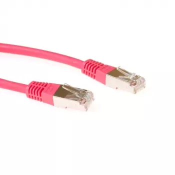 ACT sarkans 3 metru F/UTP CAT5E komutācijas kabelis ar RJ45 savienotājiem