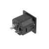 ACT C13 IEC Lock Net Entree (1x izeja) - melns, PA135015BK, C13, Melns, Sarkans, Sievišķā, Taisns, Termoplastiska, 2000 V