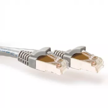 ACT pelēks 30 metru SFTP CAT6A komutācijas kabelis ar aizsargājošiem RJ45 savienotājiem